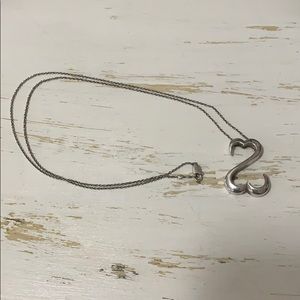 Kay Jewelers Open Heart Sterling Silver Necklace